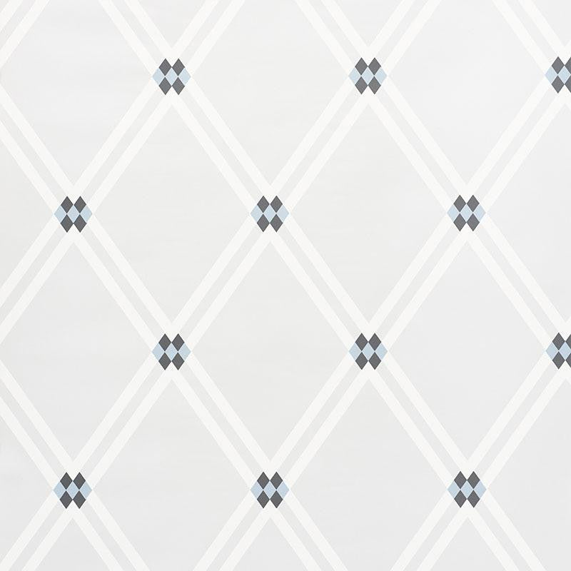 Asolo Blue 5009240 by Schumacher Designer Wallpaper Aunaturel 9.0" - Swanky Fabrics -