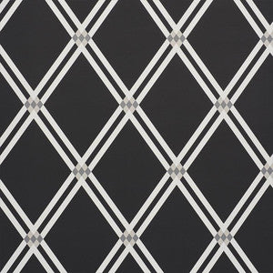 Schumacher Wallpaper Asolo Charcoal 5009241
