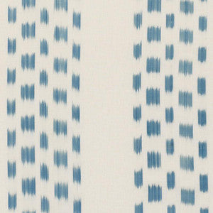 Schumacher Fabric Izmir Ikat Stripe Sky 69472