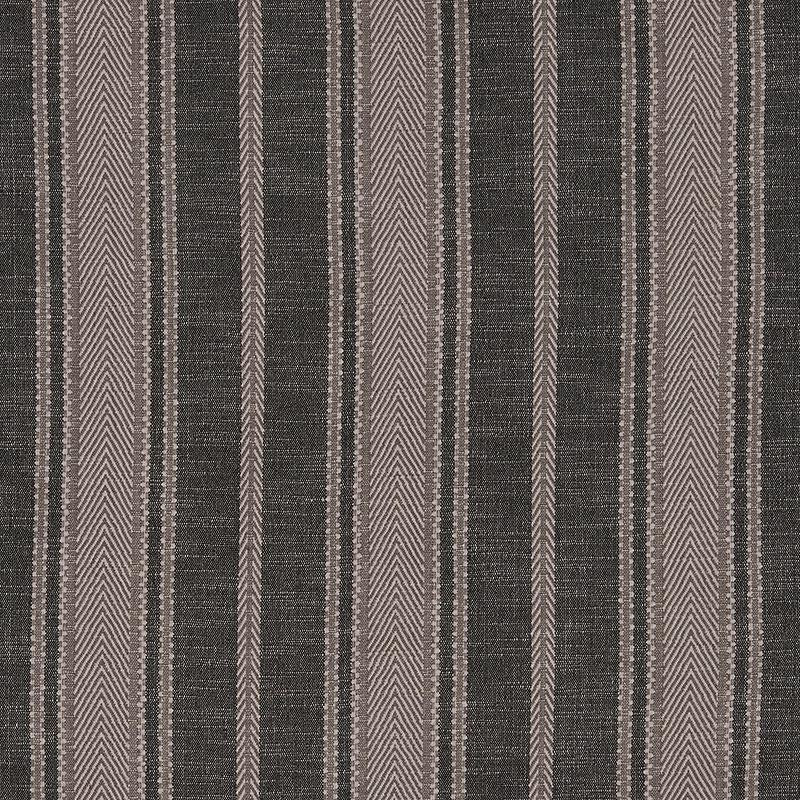 Zina Stripe Charcoal 71912 by Schumacher Designer Fabric Caravanne 9.0" - Swanky Fabrics -