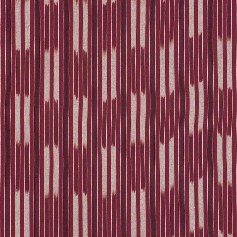Cusco Ikat Berry 71972 by Schumacher Designer Fabric Caravanne 7.62" - Swanky Fabrics -