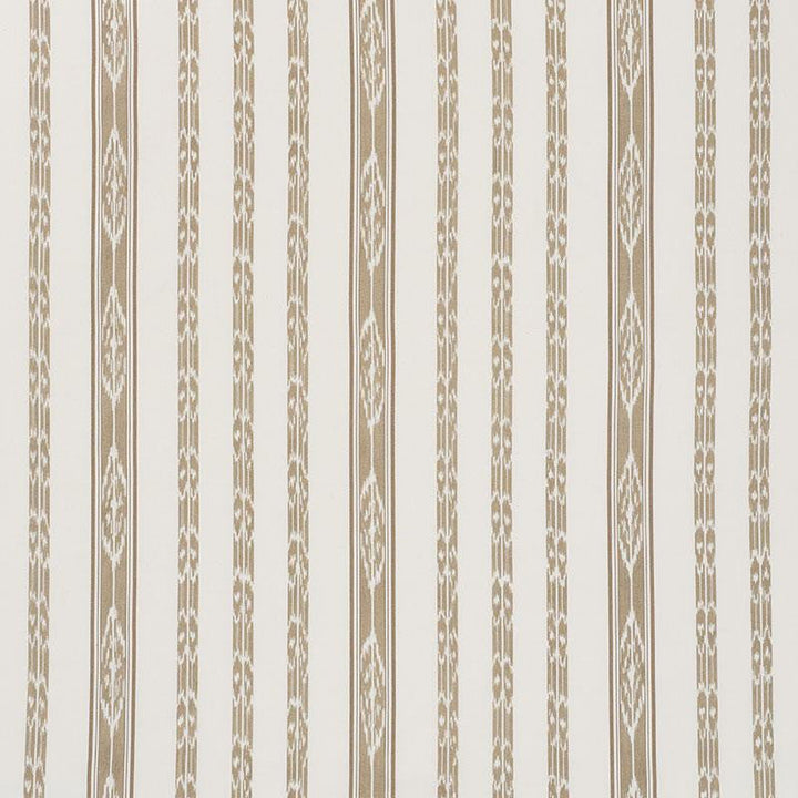 Mariam Ikat Sand 71983 by Schumacher Designer Fabric Caravanne 13.5" - Swanky Fabrics -