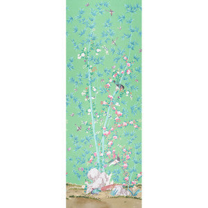 Schumacher Wallpaper Brighton Pavilion Panel Emerald 5007743