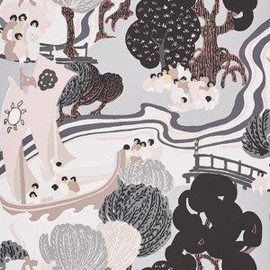 Schumacher Wallpaper Pearl River Opal 5008440