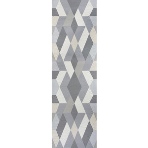 Schumacher Wallpaper Deco Diamonds Panel Dove 5009200