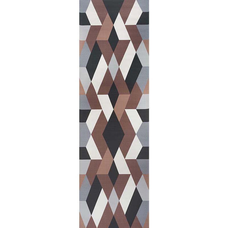 Deco Diamonds Panel Carbon 5009201 by Schumacher Designer Wallpaper Clements Ribeiro 78.0" - Swanky Fabrics -