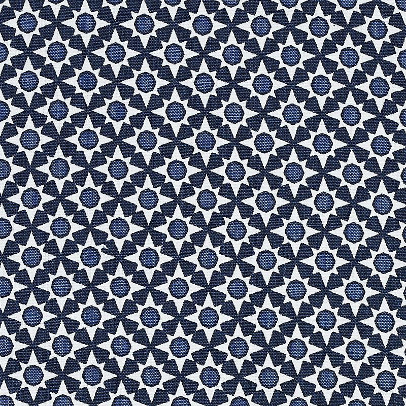 Serendipity Blues 176422 by Schumacher Designer Fabric Clique 2.75" - Swanky Fabrics -