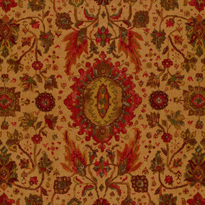 Schumacher Fabric Jahanara Carpet Tea Leaf 172792