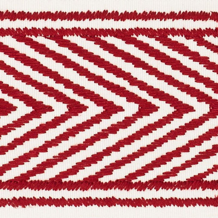 Nicholson Tape Rouge 69963 by Schumacher Designer Trim Clique 2.75" - Swanky Fabrics -