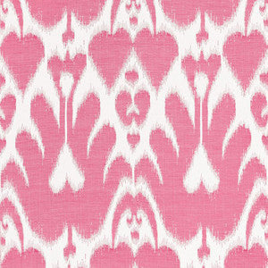 Schumacher Fabric Lela Cotton Ikat Berry 68583