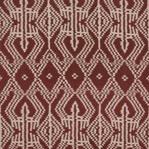 Schumacher Fabric Asaka Ikat Raisin 176092