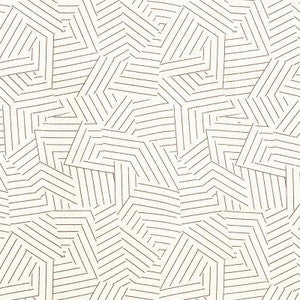 Schumacher Fabric Deconstructed Stripe Greige 176053