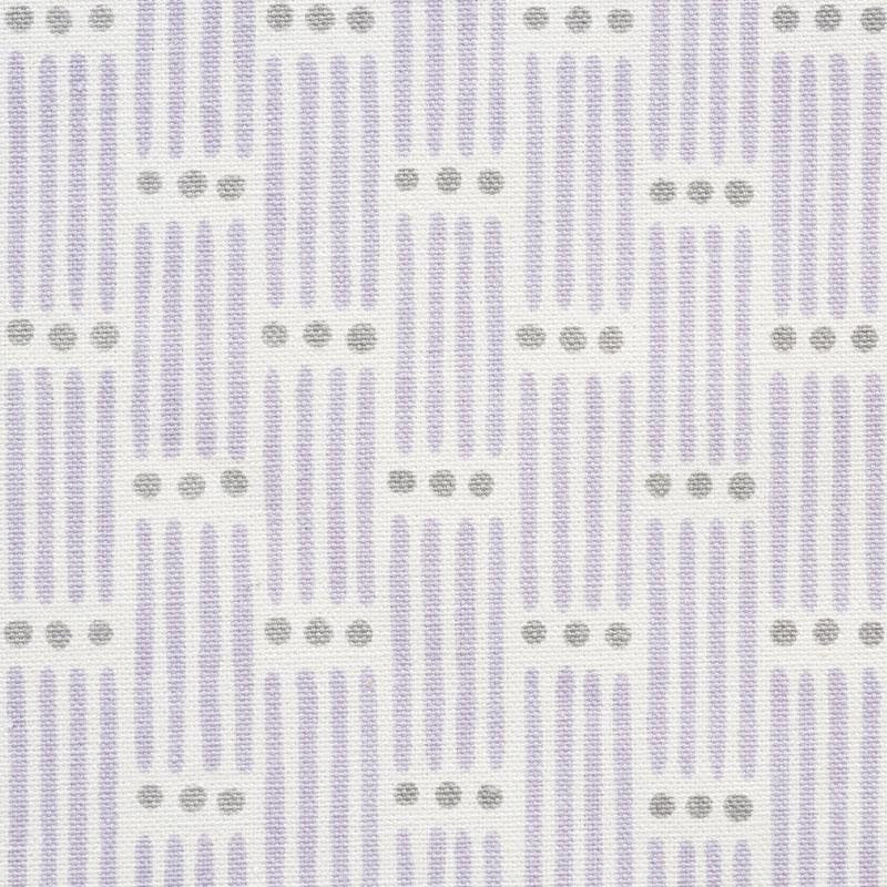 Dotted Stripe Lilac 177712 by Schumacher Designer Fabric Easy Elements 1.0" - Swanky Fabrics -