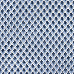 Schumacher Fabric Hammerick Diamond Blue 3434005