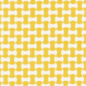 Schumacher Fabric Nolita Embroidery Yellow 70377