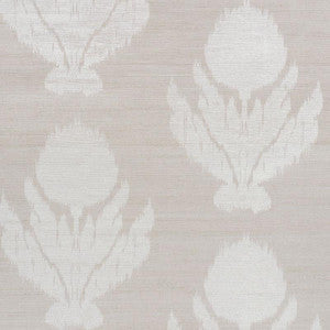 Schumacher Wallpaper Agra Hemp Shimmer Moonstone 5009400