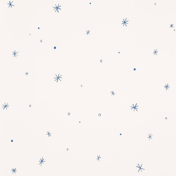 Calisto Ivory & Cobalt 5009420 by Schumacher Designer Wallpaper Charlap Hyman & Herrero 27.0" - Swanky Fabrics -