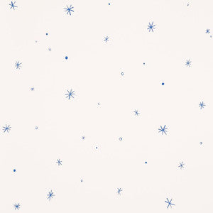 Schumacher Wallpaper Calisto Ivory & Cobalt 5009420