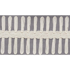 Schumacher Trim Castille Tape Grey 70745
