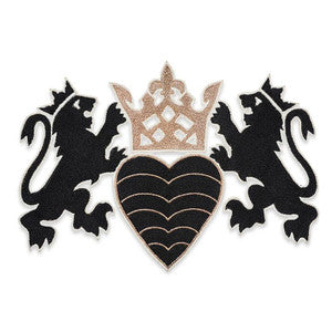 Schumacher Trim Lionheart Appliqu Black & Gold 73020