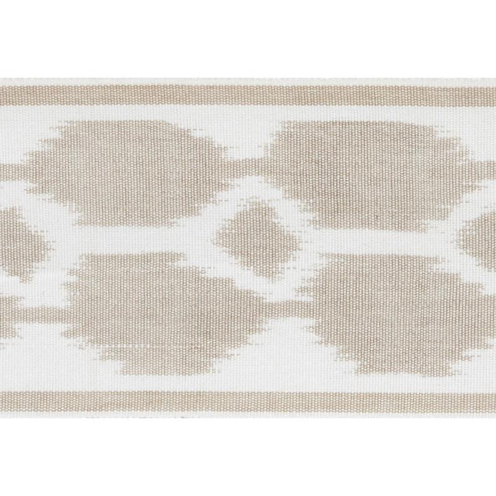 Telia Tape Sand 73693 by Schumacher Designer Trim Statement Tapes 3.5" - Swanky Fabrics -