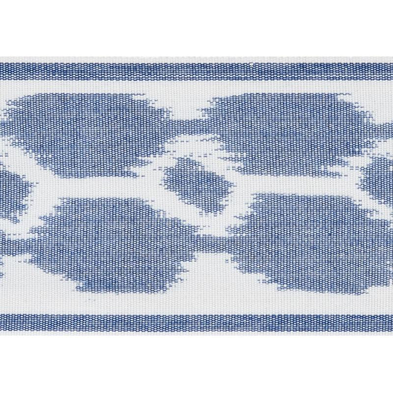 Telia Tape Navy 73690 by Schumacher Designer Trim Statement Tapes 3.5" - Swanky Fabrics -
