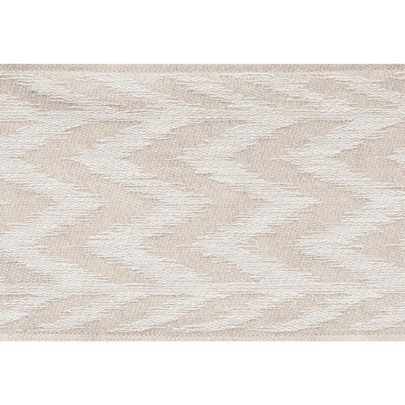 Chevron Woven Tape Natural 74250 by Schumacher Designer Trim Statement Tapes 1.5" - Swanky Fabrics -
