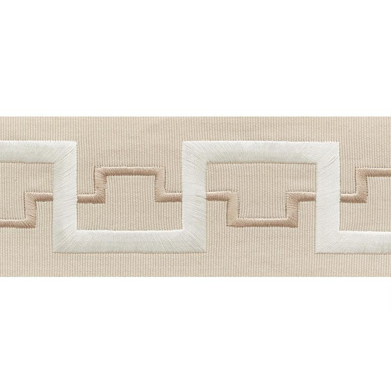 Turret Tape Champagne 74350 by Schumacher Designer Trim Statement Tapes 3.88" - Swanky Fabrics -