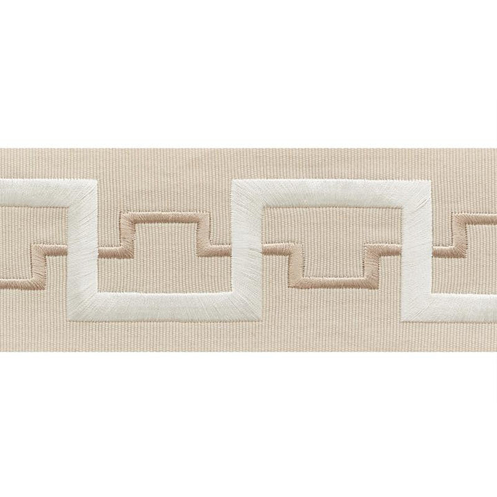 Turret Tape Champagne 74350 by Schumacher Designer Trim Statement Tapes 3.88" - Swanky Fabrics -