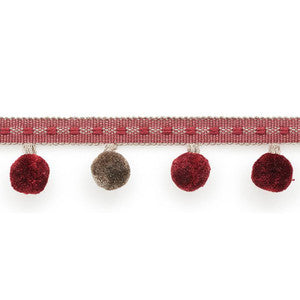 Schumacher Trim Poms Wine 74365