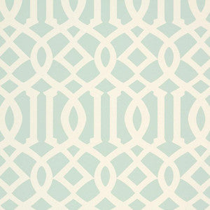 Schumacher Wallpaper Imperial Trellis Ii Mineral 5005805