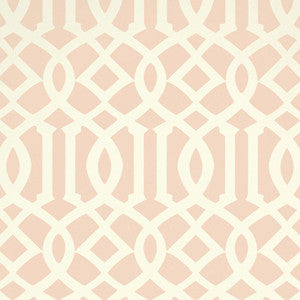 Schumacher Wallpaper Imperial Trellis Ii Blush 5005806