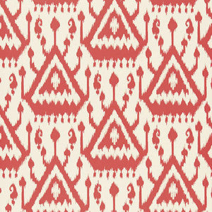 Schumacher Wallpaper Vientiane Ikat Coral 5006950