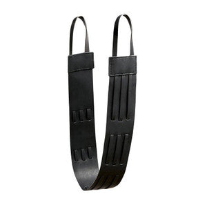 Schumacher Trim Sierra Leather Tie Back Raven 67240