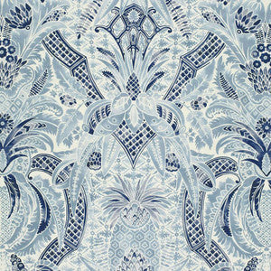 Schumacher Fabric Cap Ferrat Pacific 175580