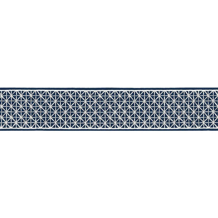 Directoire Tape Bleu Marine 68640 by Schumacher Designer Trim Timothy Corrigan - Swanky Fabrics -