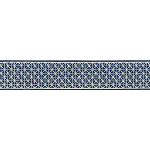 Schumacher Trim Directoire Tape Bleu Marine 68640