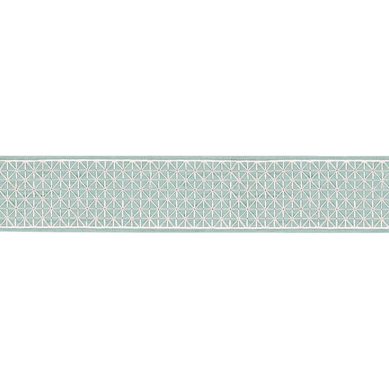 Directoire Tape Teal 68641 by Schumacher Designer Trim Timothy Corrigan - Swanky Fabrics -