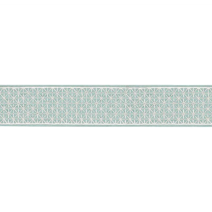 Directoire Tape Teal 68641 by Schumacher Designer Trim Timothy Corrigan - Swanky Fabrics -