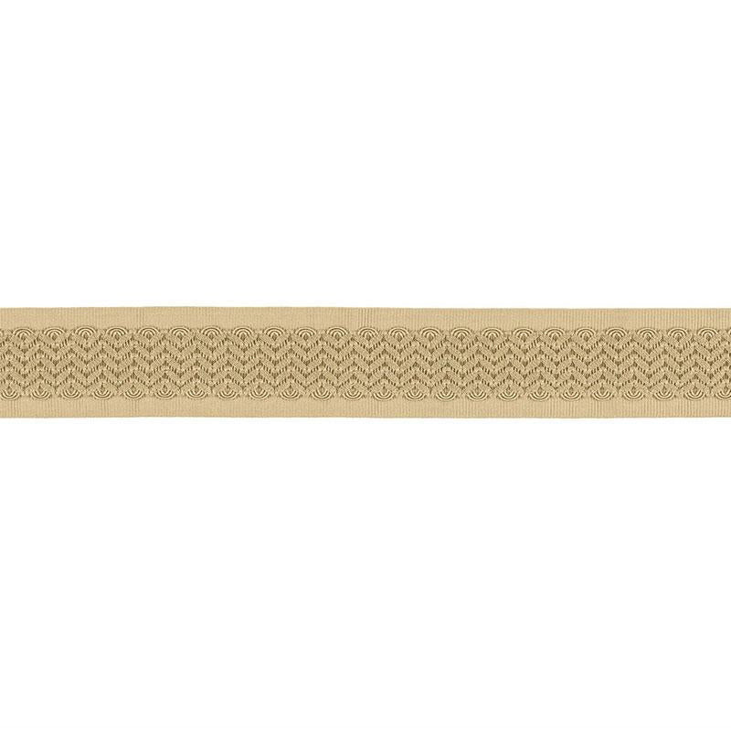 Sunset Strip Tape Champagne 68651 by Schumacher Designer Trim Timothy Corrigan - Swanky Fabrics -
