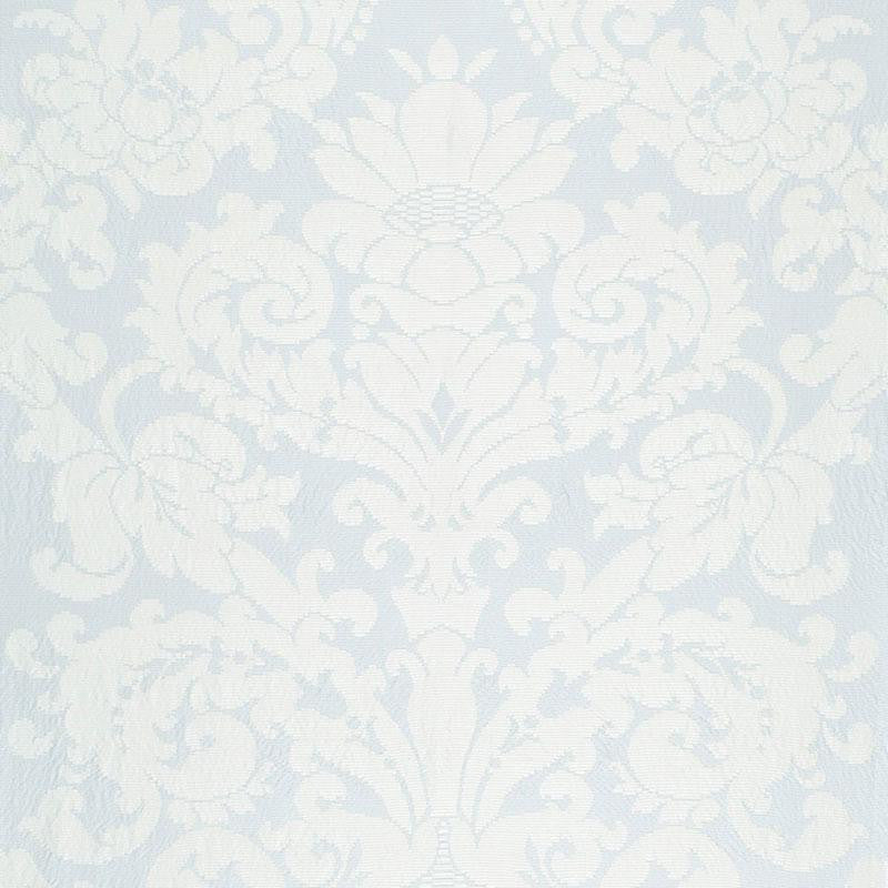 Chateau Silk Damask Ciel 68880 by Schumacher Designer Fabric Timothy Corrigan 26.5" - Swanky Fabrics -