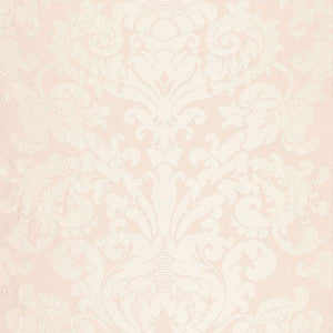 Schumacher Fabric Chateau Silk Damask Blush 68881