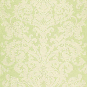 Schumacher Fabric Chateau Silk Damask Citron 68883