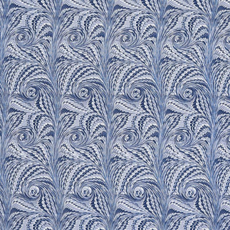Verona Lapis 175641 by Schumacher Designer Fabric Ottoman Chic 18.25" - Swanky Fabrics -