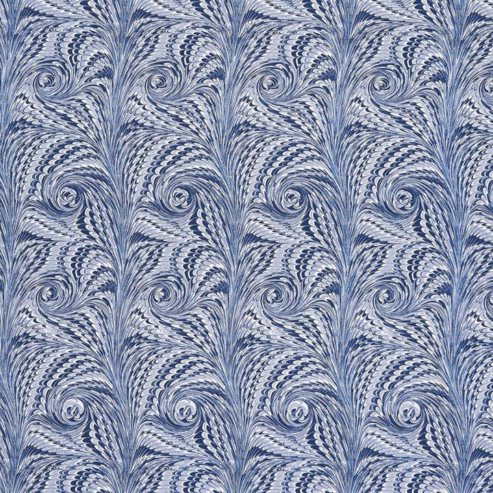 Verona Lapis 175641 by Schumacher Designer Fabric Ottoman Chic 18.25" - Swanky Fabrics -