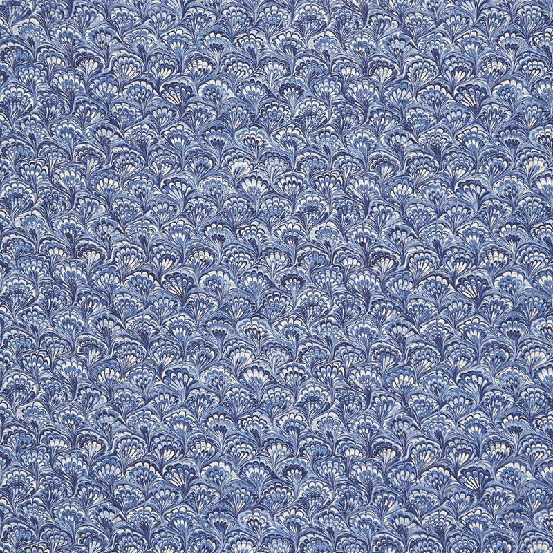 Capulet Lapis 175661 by Schumacher Designer Fabric Ottoman Chic 13.5" - Swanky Fabrics -