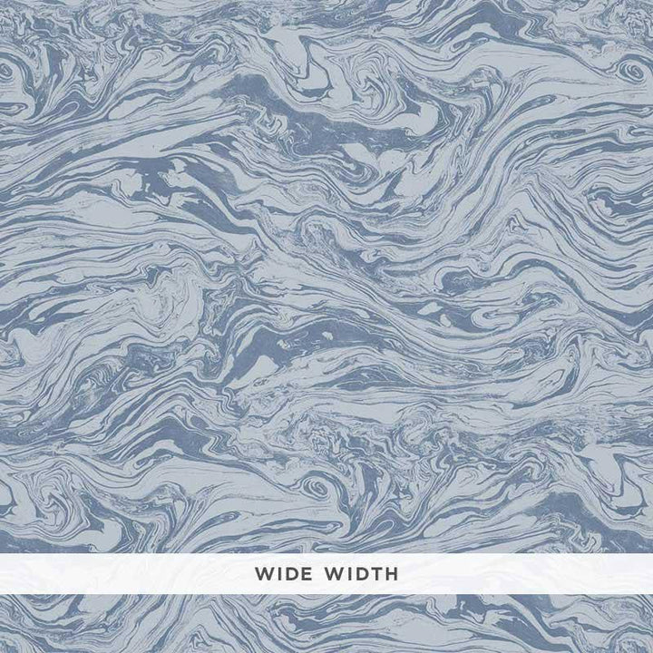 Romeo Lapis 5006891 by Schumacher Designer Wallpaper Fabulous Faux 27.12" - Swanky Fabrics -