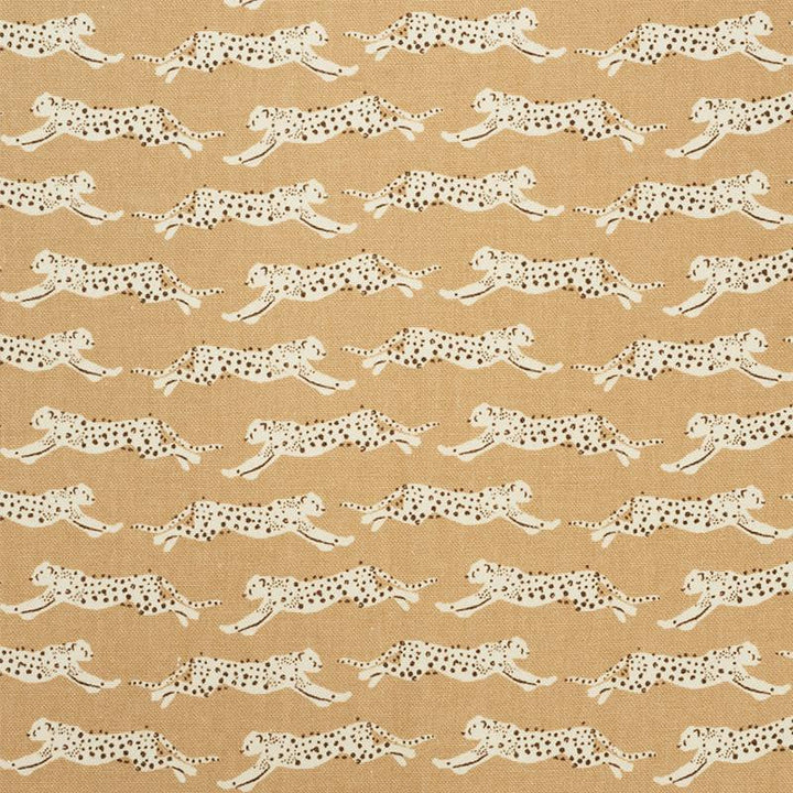 Leaping Leopards Sand 177741 by Schumacher Designer Fabric Essentials: Small-Scale Prints 5.0" - Swanky Fabrics -
