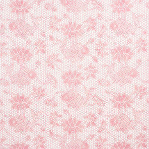 Schumacher Fabric Lotus Batik Pink 177792