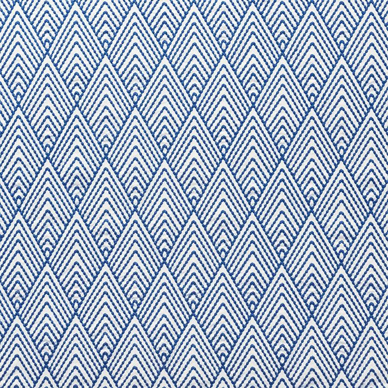 Avila Embroidery Navy 75371 by Schumacher Designer Fabric Nautilus 4.0" - Swanky Fabrics -